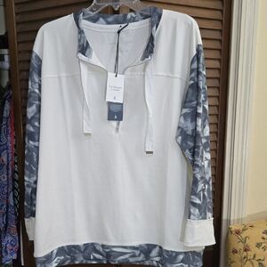 Neon Buddha White and Gray Tunic